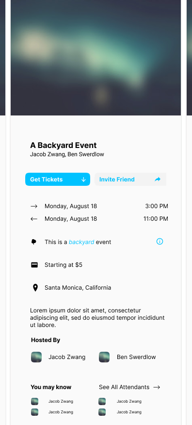 Backyard Events Wordmark